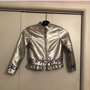 Disney Frozen faux leather Jacket size 5/6